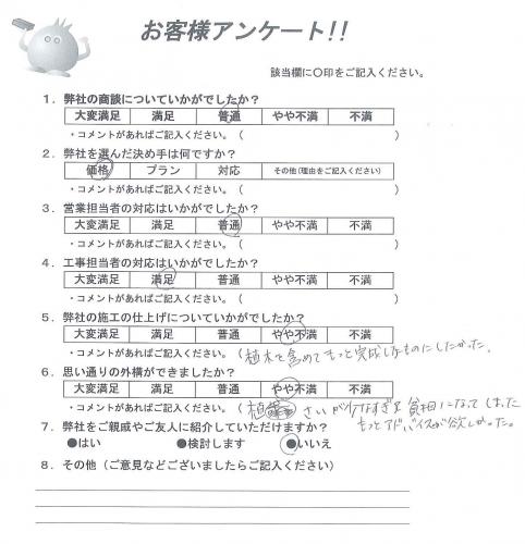 大阪府豊中市 Y様