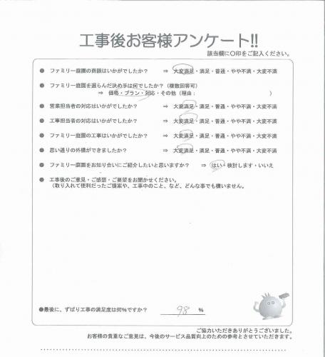 大阪府泉佐野市 T様