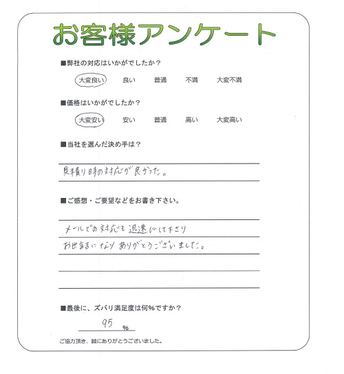 大阪府大阪市東成区 H様