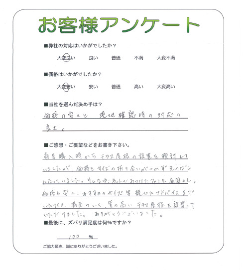 大阪府大阪狭山市 K様