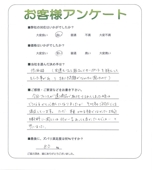 大阪府枚方市 O様
