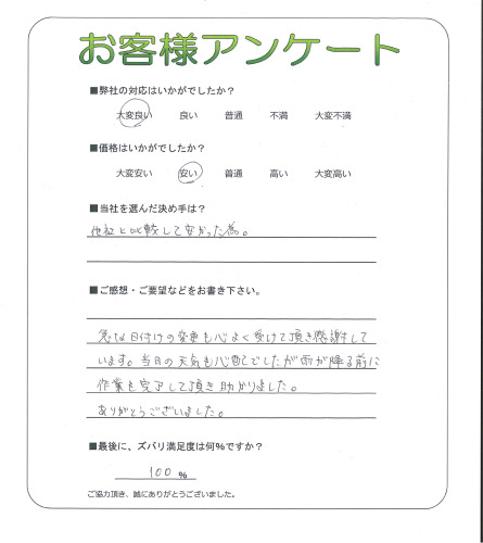 大阪府東大阪市 A様