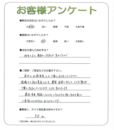 大阪府堺市中区 M様