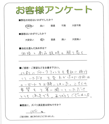 大阪府寝屋川市 F様