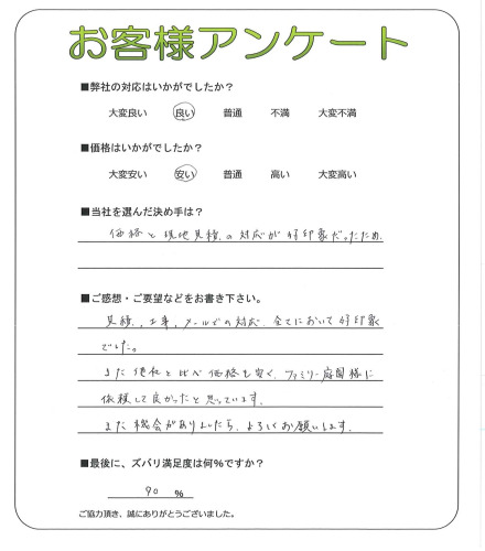 大阪府泉大津市 N様