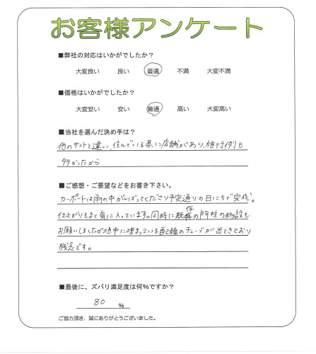 奈良県北葛城郡広陵町 N様