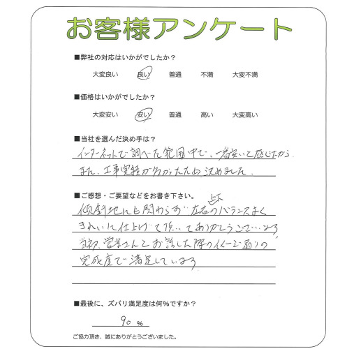 奈良県奈良市 O様