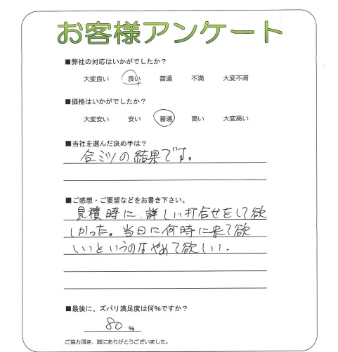 大阪府四條畷市 S様