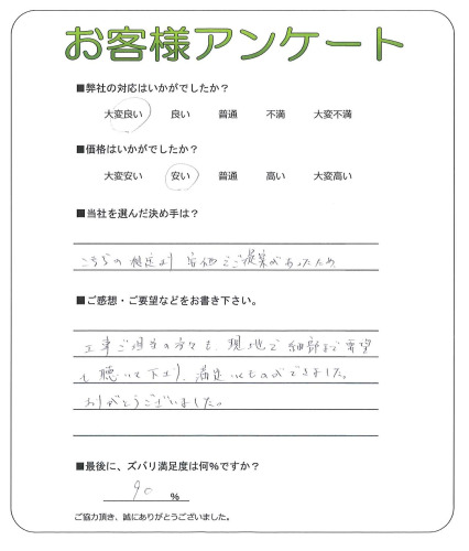 大阪府守口市 M様