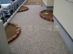 レンガ花壇 植栽スペース
