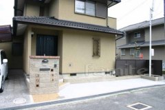 植栽・花壇撤去 ブロック門柱設置