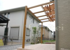 テラス屋根 日よけカーテン
