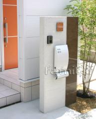 機能門柱 シンプル郵便ポスト