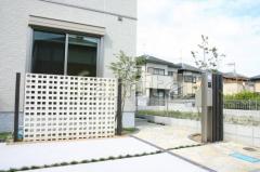 目隠し塀 スクリーンブロック×角柱
