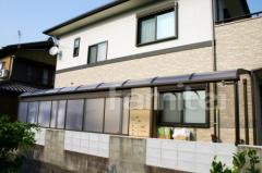 ベランダ屋根1階 新日軽ファインテラス 目隠しサイドパネル