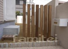 木製角柱フェンス