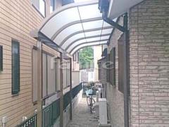 雨除け屋根 三協メニーウェルテラス1階 目隠しパネル