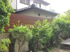 木製調目隠しフェンス塀 ナチュラルウッド