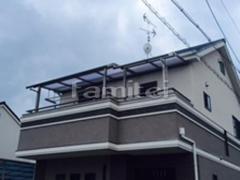 ベランダ屋根 レギュラーテラス屋根 2階用 R型アール屋根 物干し 2ヶ所