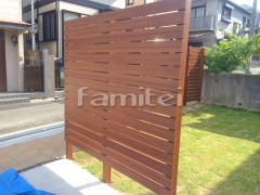 木製調目隠しフェンス塀 ナチュラルウッド