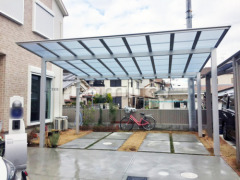 カーポート LIXILネスカF横2台 水平式物干し