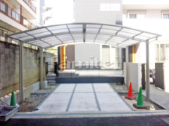 カーポート YKKレイナポート横2台 雨除け屋根 YKKヴェクター1階