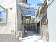 雨除け屋根 LIXILリクシル スピーネ 1階用 R型アール屋根