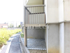 バルコニー 三協アルミ スーパーエリーバ 柱建て式 片袖壁タイプ