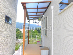 テラス屋根 ウッドデッキ 物置