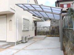 カーポート LIXILリクシル ネスカR 1台用(単棟) R型アール屋根