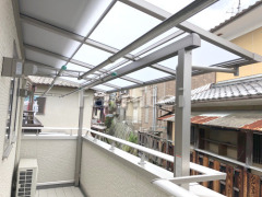 ベランダ屋根 LIXILスピーネ2階
