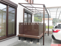洗濯干し屋根 フェンス カーポート