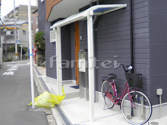 雨除け屋根 LIXILスピーネ1階・3階