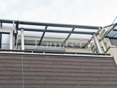 ベランダ屋根 YKKAP ヴェクターテラス屋根(ベクター) 2階用 F型フラット屋根 物干し