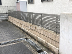 目隠しフェンス塀 LIXILライシス3型 化粧ブロック イナバ物置 シンプリー