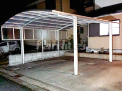 カーポート YKKレイナポート横2台 目隠しパネル