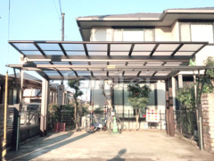 カーポート YKKエフルージュEX横2台 後柱仕様