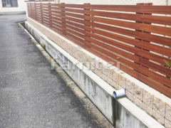 木製調目隠しフェンス塀 ナチュラルウッド