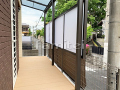 雨除け屋根 LIXILスピーネ1階