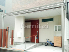 雨除け屋根 YKKソラリア1階 タクボ物置 グランプレステージジャンプ