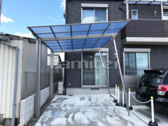 カーポート LIXILネスカF1台 ベランダ屋根スピーネ2階