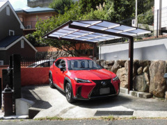 フル木製調カーポート TAKASHOアートポート1台