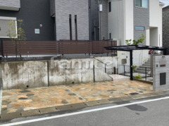 新築シンプル オープン外構