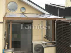 フル木製調ベランダ屋根 LIXILシュエット2階