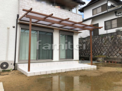 フル木製調テラス屋根 YKKサザンテラス パーゴラタイプ 1階