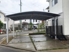 カーポート LIXILネスカR 横2台 雨除け屋根 人工木材ウッドデッキ