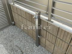 立水栓 ユニソン スプレスタンド60 蛇口2個付き ステンレス 蛇口2個 化粧ブロック ユニソン リゲル