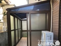 サンルーム YKK 目隠しソラリアF 雪50