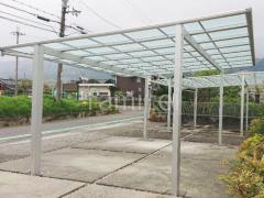 カーポート2台(ワイド) ツイン YKKAP エフルージュ FIRST フラット屋根