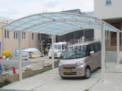 カーポート2台(ワイド) ツイン YKKAP アリュース アール屋根